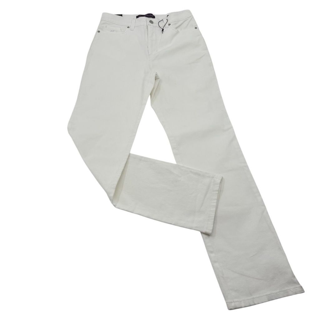 Gloria Vanderbilt Amanda Supreme Stretch White Jeans Sz. 8 Long NWT - Picture 2 of 10